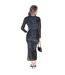 Robe Mi-longue Motif/style Imprimé Zèbre Femme Noir AX Paris-2