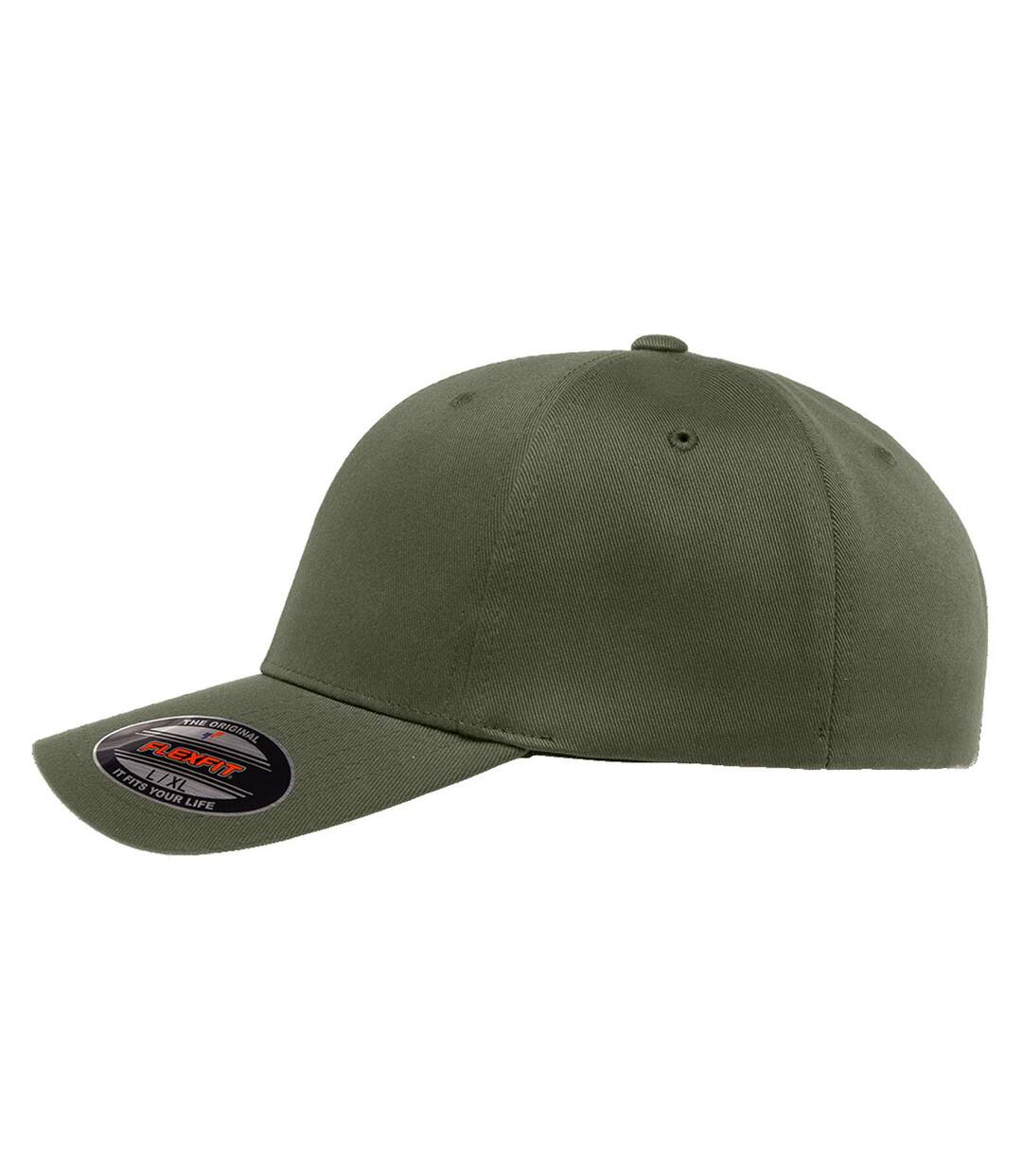 Lot de 2  casquettes de baseball homme olive Yupoong