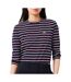 T-shirt marine femme lacoste long sleeve-1