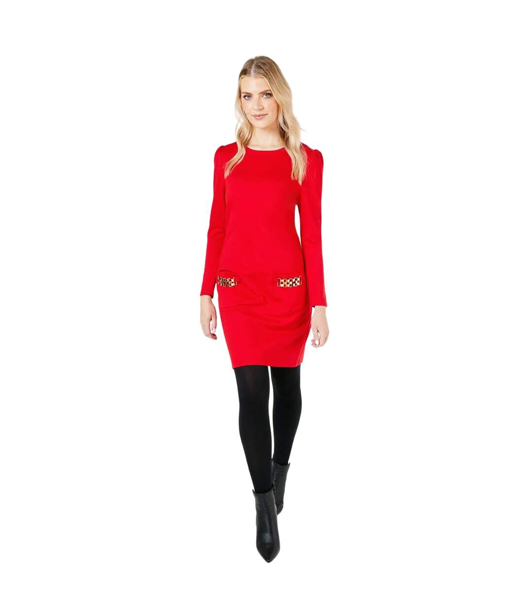 Robe droite femme rouge Principles