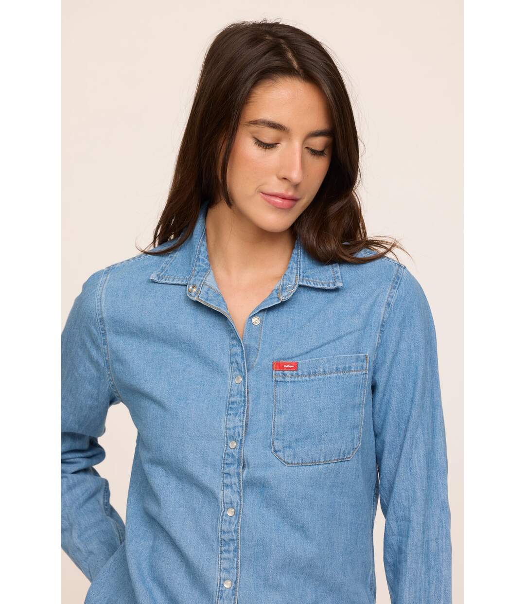 Chemise manches longues coton regular unisexe 12391-MIXTE-3