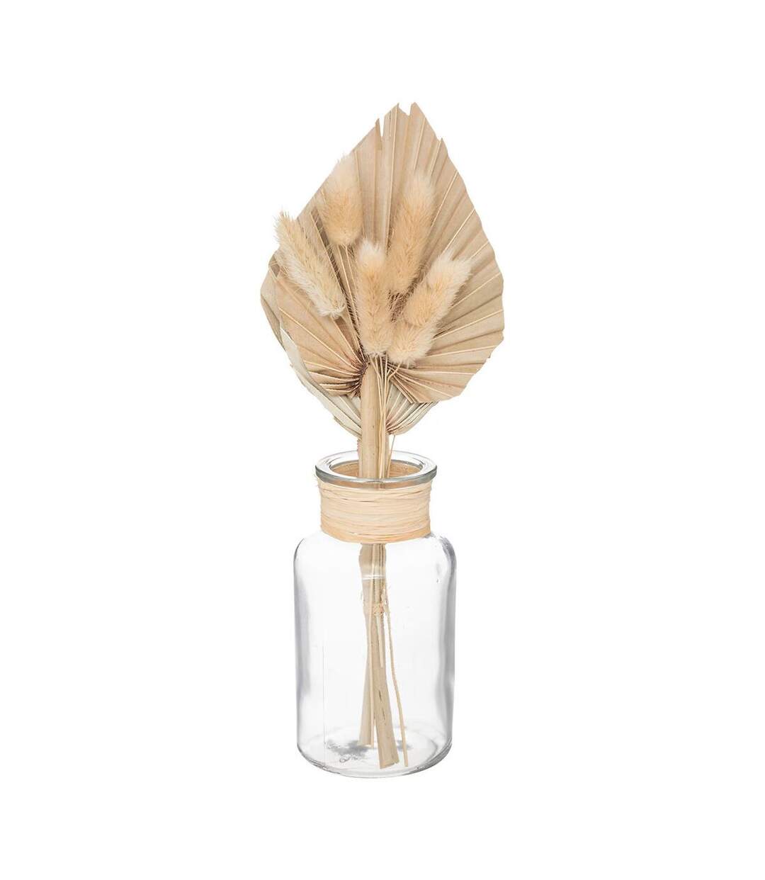 Composition de Fleurs Séchées Seav 28cm Beige-1