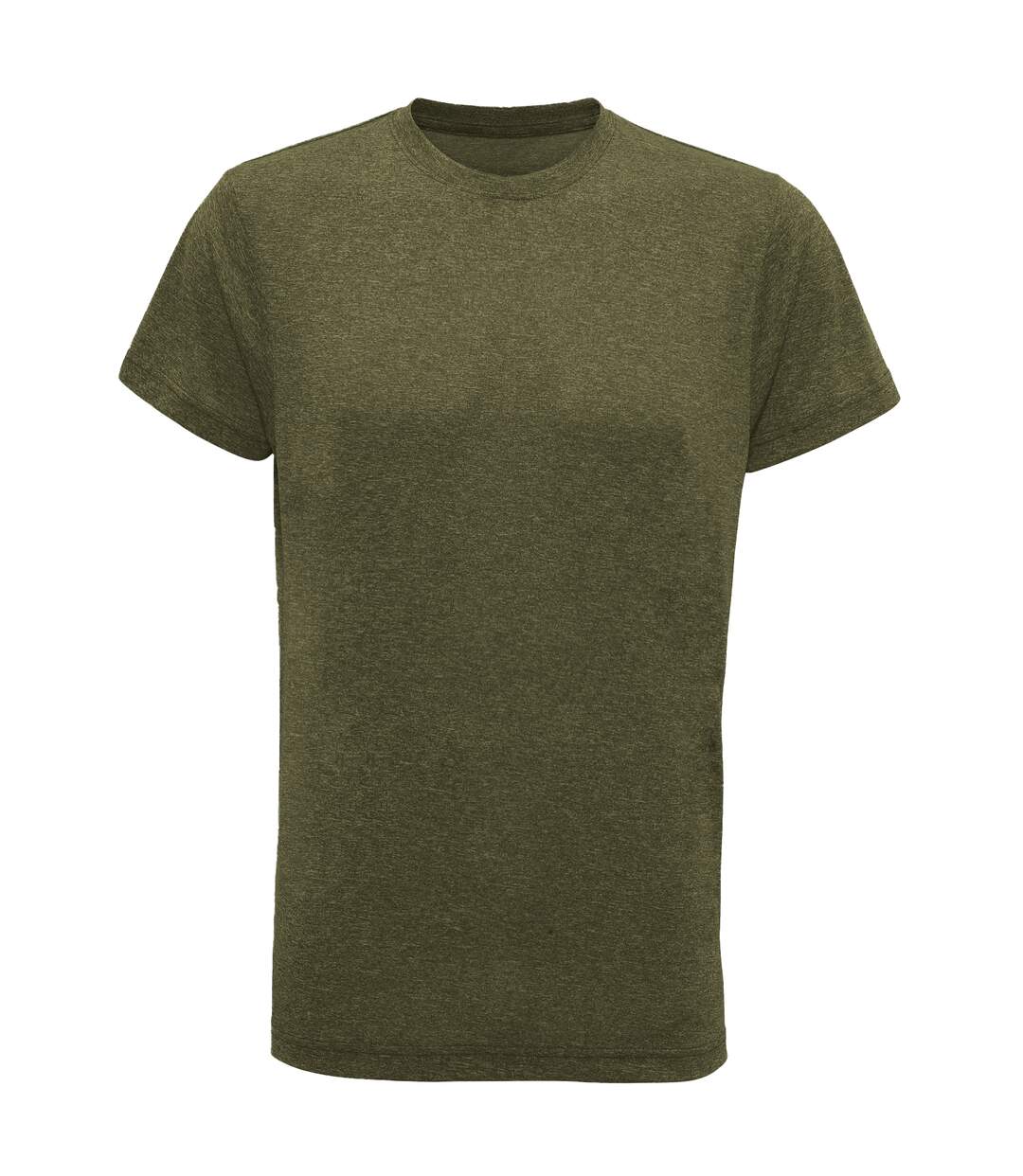 Tri Dri Mens Short Sleeve Lightweight Fitness T-Shirt (Olive/ Black Melange) - UTRW4798