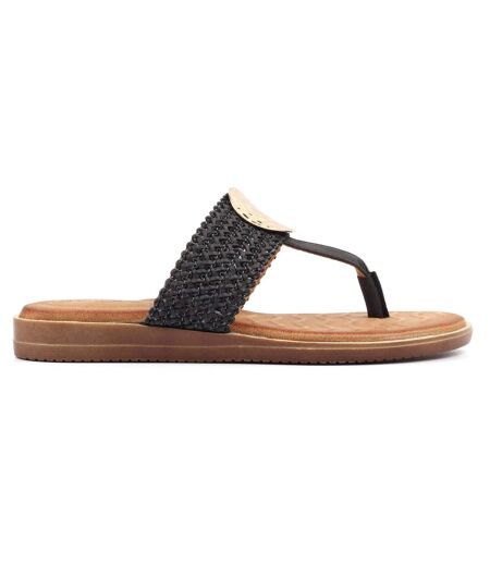 Sandales Fiona Femme Noir Lunar