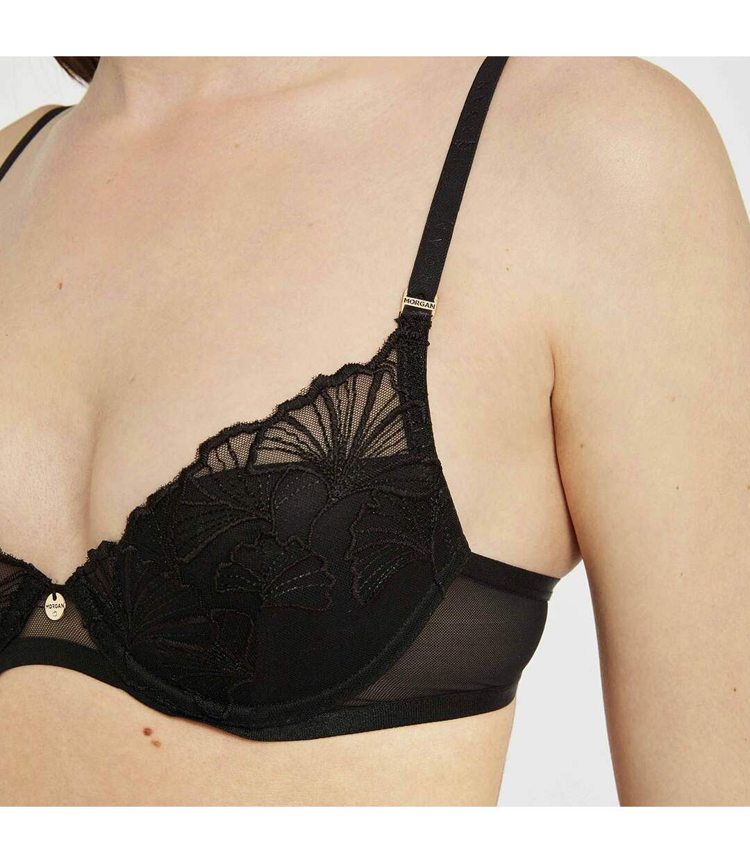 Soutien-gorge ampliforme coque moulée noir Maud