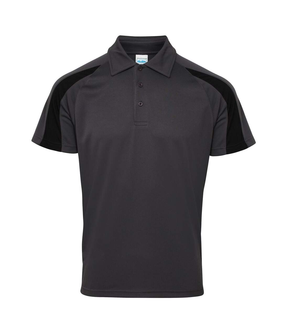 AWDis Just Cool - Polo à manches courtes - Homme (Gris foncé/Noir) - UTRW3479