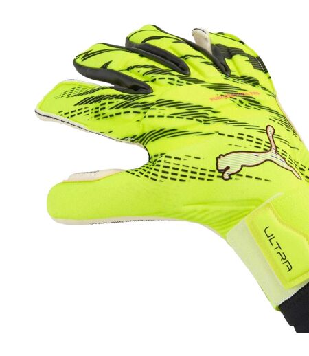 Unisex Adult Ultra Ultimate Hybrid Goalkeeper Gloves Lime Black Puma
