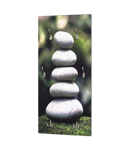 Patère Murale 6 Crochets Stone 100cm Vert