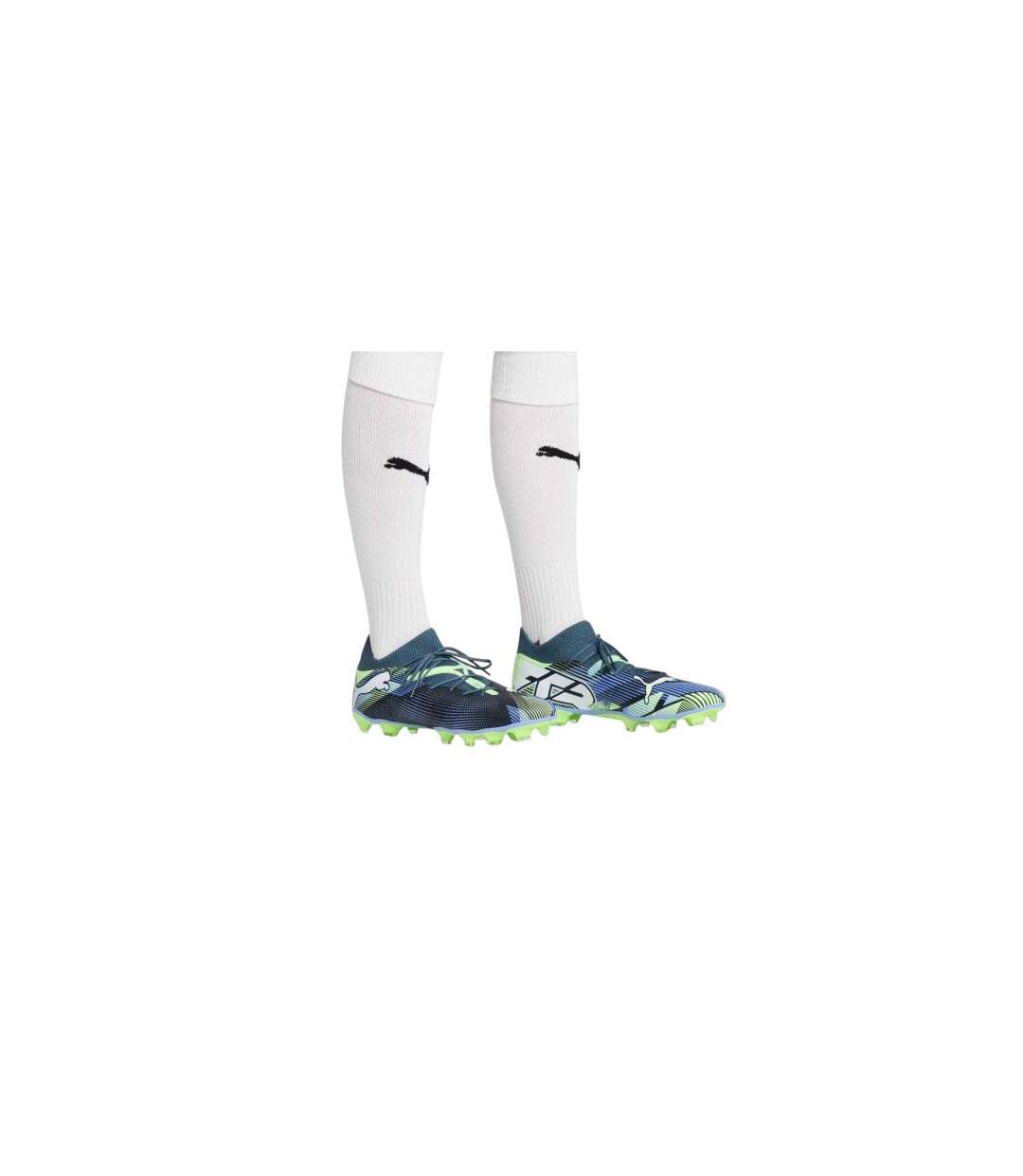 Chaussures De Foot Pour Terrain Artificiel Future Match Fg/ag Homme Bleu Puma-1