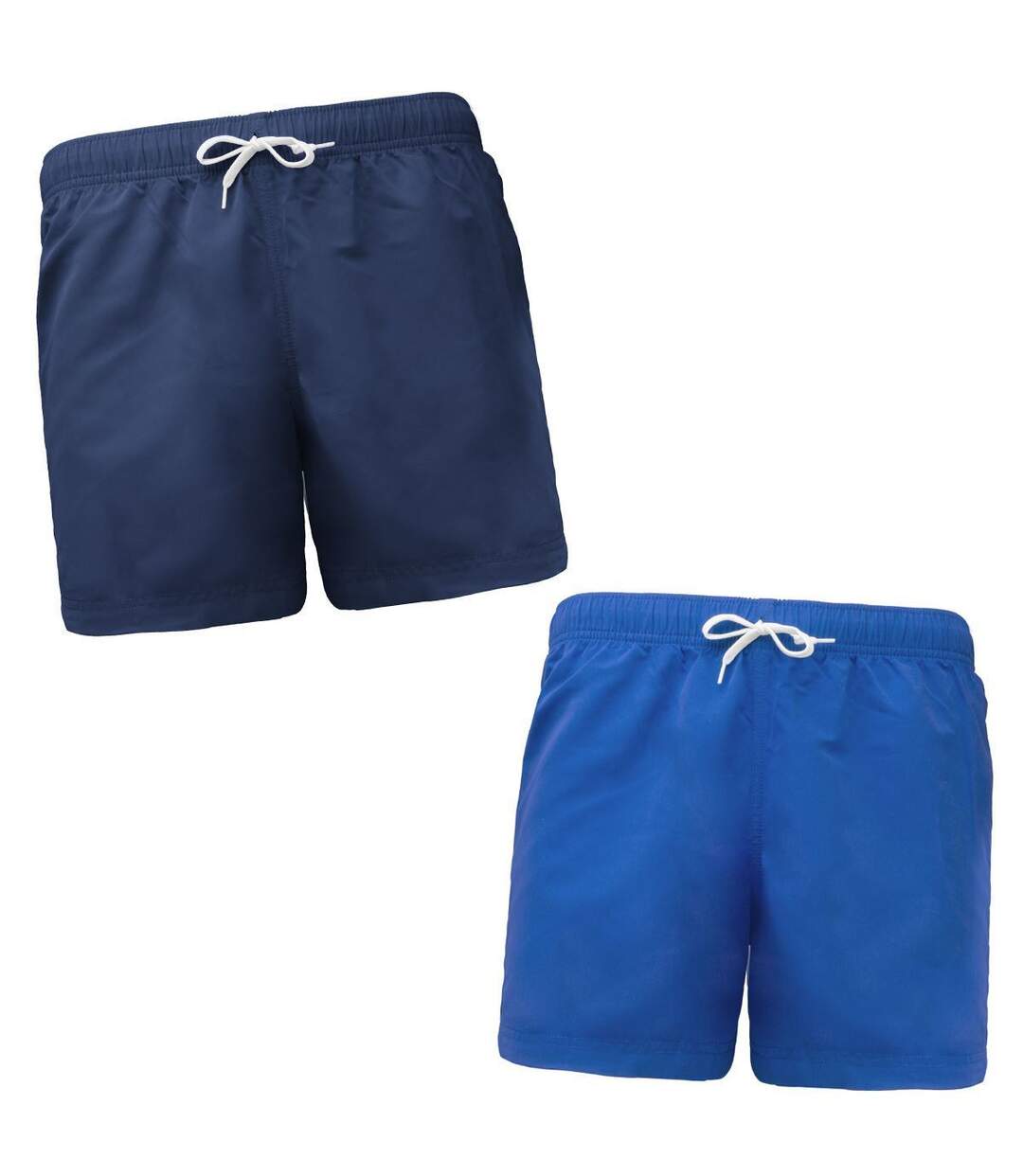 Lot 2 shorts de bain pour homme - bleu marine et aqua-1