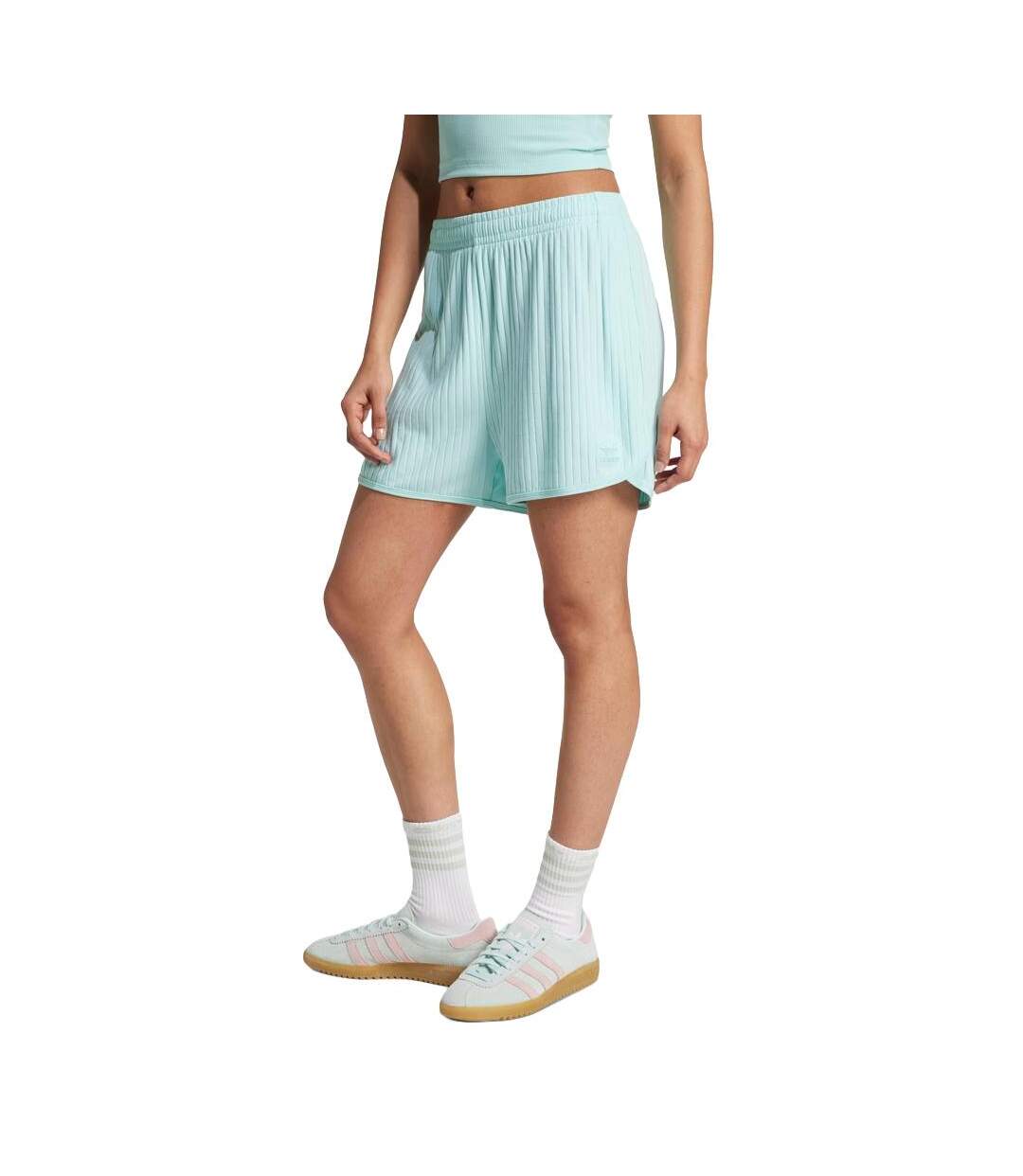 Short bleu femme adidas jd5163-1