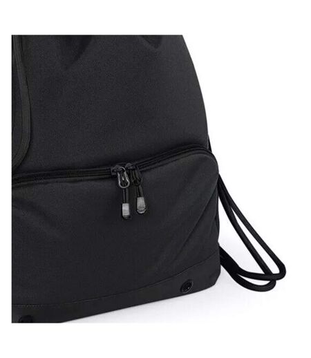 Bagbase Athleisure Water Resistant Drawstring Sports Gymsac Bag (Pack of 2) (Black/Black) (One Size) - UTBC4341
