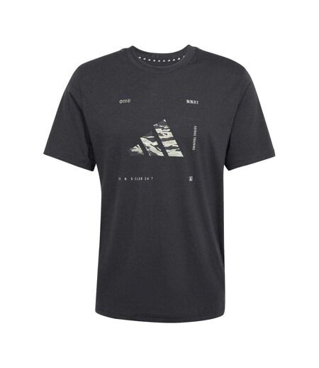 T-shirt Motif/style Logo Camouflage Homme Noir Adidas