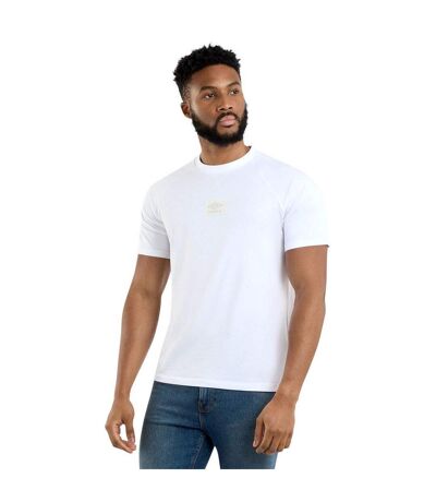 Umbro Mens Layered Box Logo T-Shirt (Brilliant White)