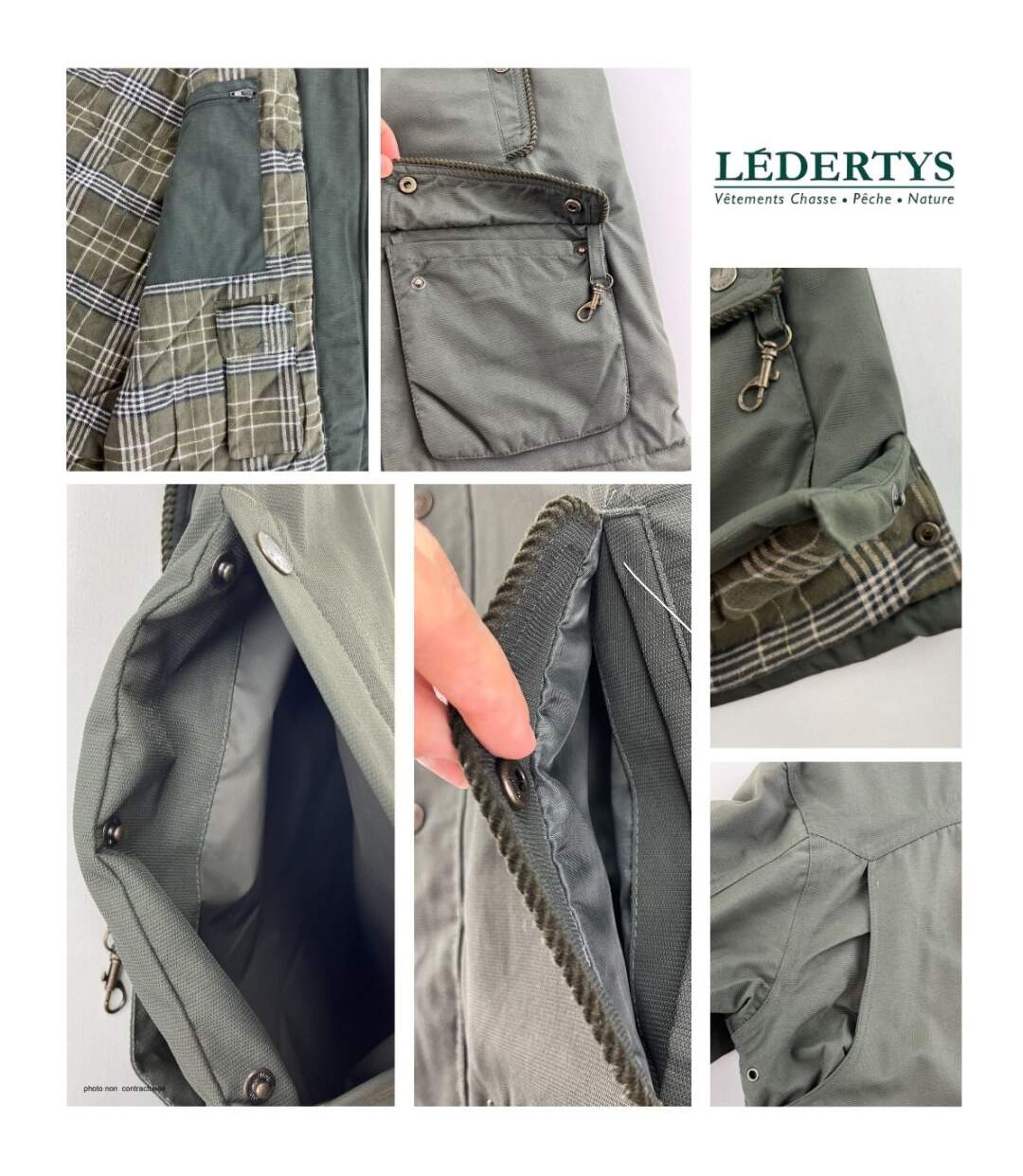 LEDERTYS LY0010 — Veste de chasse imperméable et respirante : la protection totale tout-terrain-5