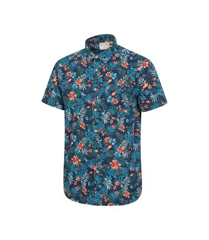 Mountain Warehouse Mens Tropical Floral Short-Sleeved Shirt (Navy)
