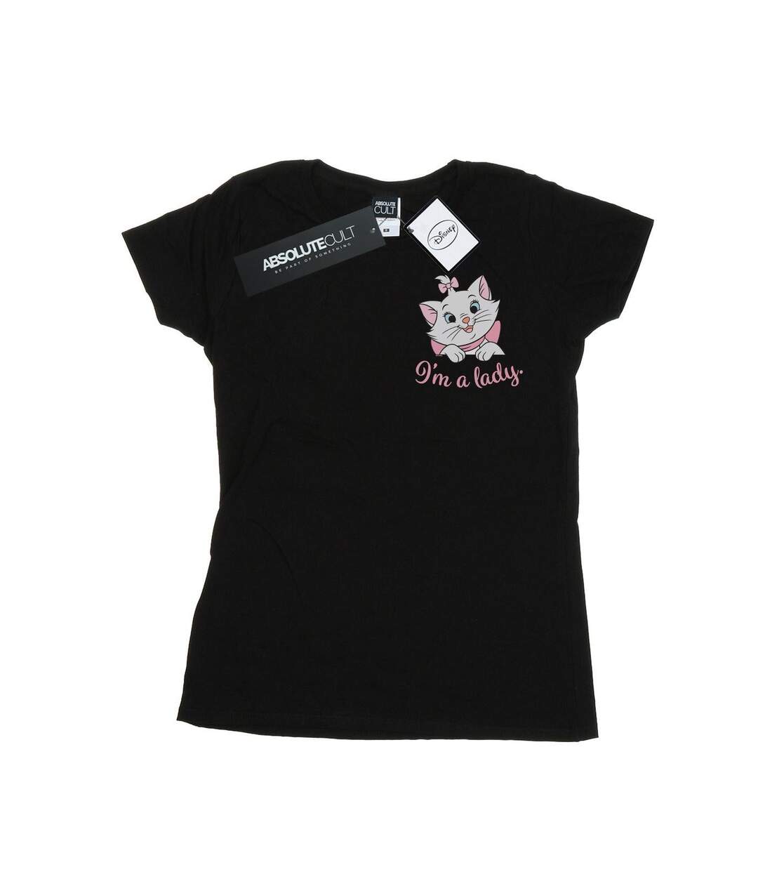 Disney - T-shirt ARISTOCATS MARIE I'M A LADY BREAST PRINT - Femme (Noir) - UTBI15720-1