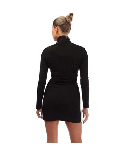 Womens/ladies Leopard Jacquard Mini Dress Black White Palm Angels