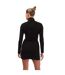 Womens/ladies Leopard Jacquard Mini Dress Black White Palm Angels-2