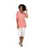 Womens/ladies Nemora Birds Cotton Blouse Shell Pink Regatta-1
