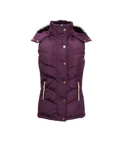 Coldstream Womens/Ladies Leitholm Quilted Gilet (Mulberry)