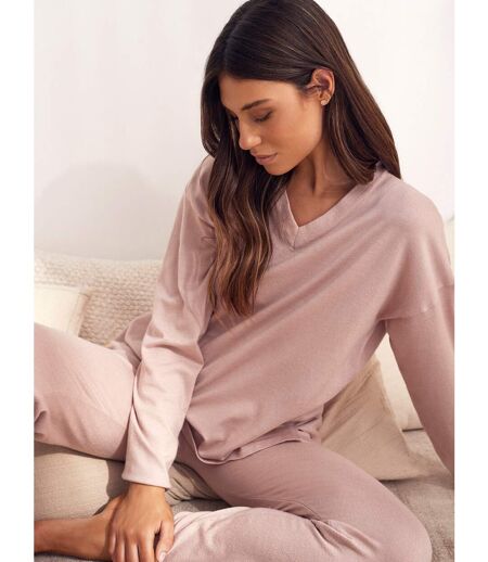 Pyjama tenue d'intérieur pantalon top manches longues Knitting Selmark