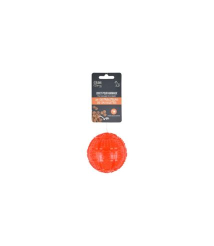 Balle pour Chien Distributeur de Croquettes 8cm Rouge