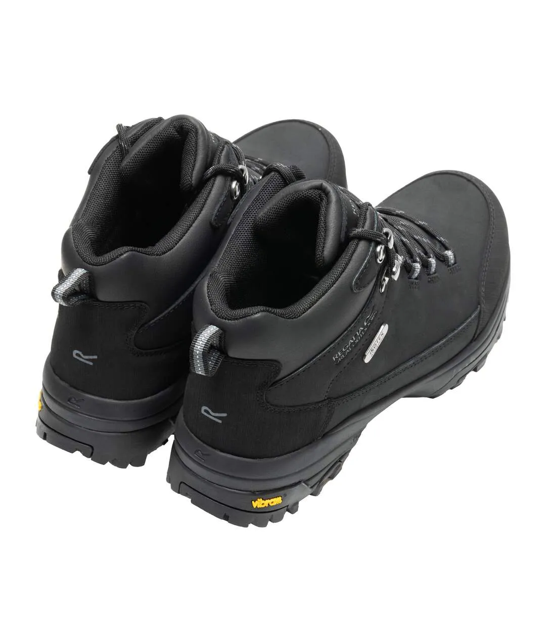 Womens/ladies Burrell Ii Leather Walking Boots Black Regatta-2