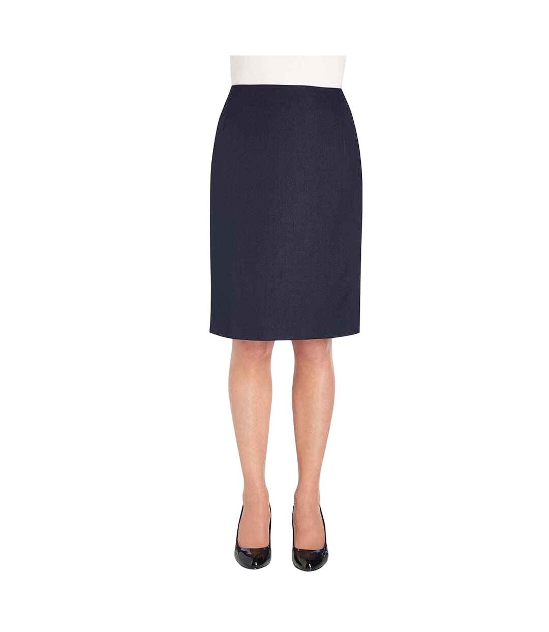 Womens/ladies one pluto midi skirt navy Brook Taverner