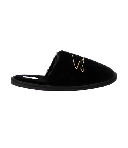 Chaussons femme noir SikSilk