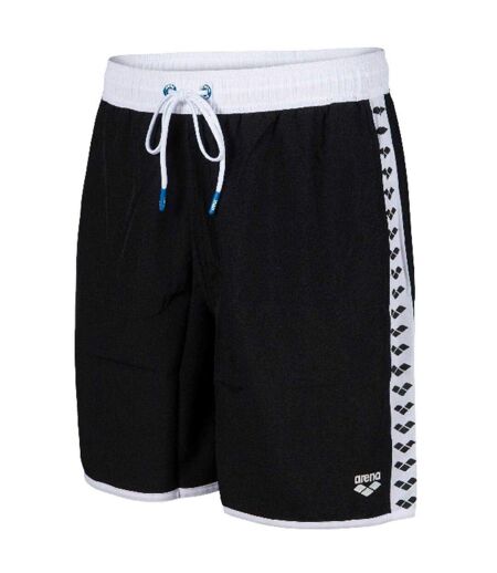 Short De Bain Team Adulte Noir Blanc Arena