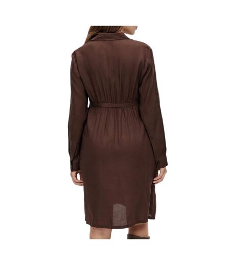 Robe marron femme mamalicious lia - l