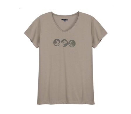 Tee- shirt col V grandes tailles GINNA1