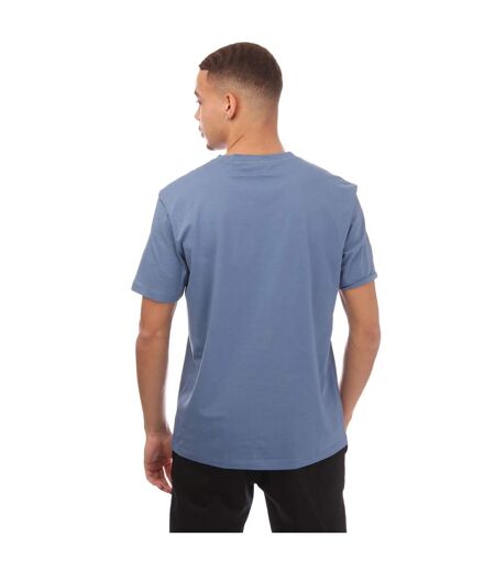 Mens Printed Logo Regular T-shirt Blue Hugo