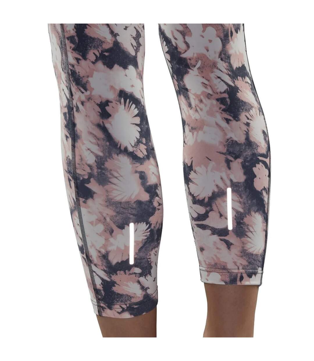 Womens/ladies daily run 7/8 leggings pink/grey Adidas-3
