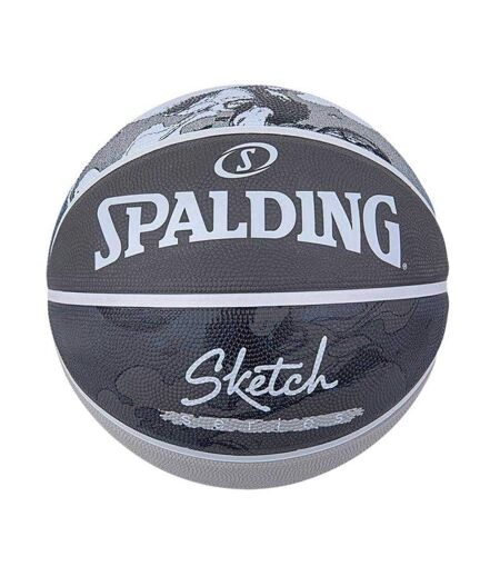 Ballon De Basket Sketch Jump Taille 7 Noir Gris Spalding