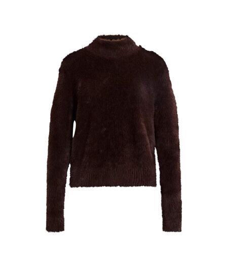 Pull marron femme morgan duveteuse