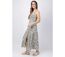 Robe longue VICTORIA motif ethnique kaki Coton Du Monde-3