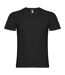 Roly Mens Samoyedo V Neck T-Shirt (Solid Black) - UTPF4231