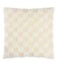 Check it fleece cushion cover 45cm x 45cm dreamy cream Heya Home