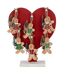 Arbre de Noël à Pains d'Épice Hangers 27cm Rouge-1
