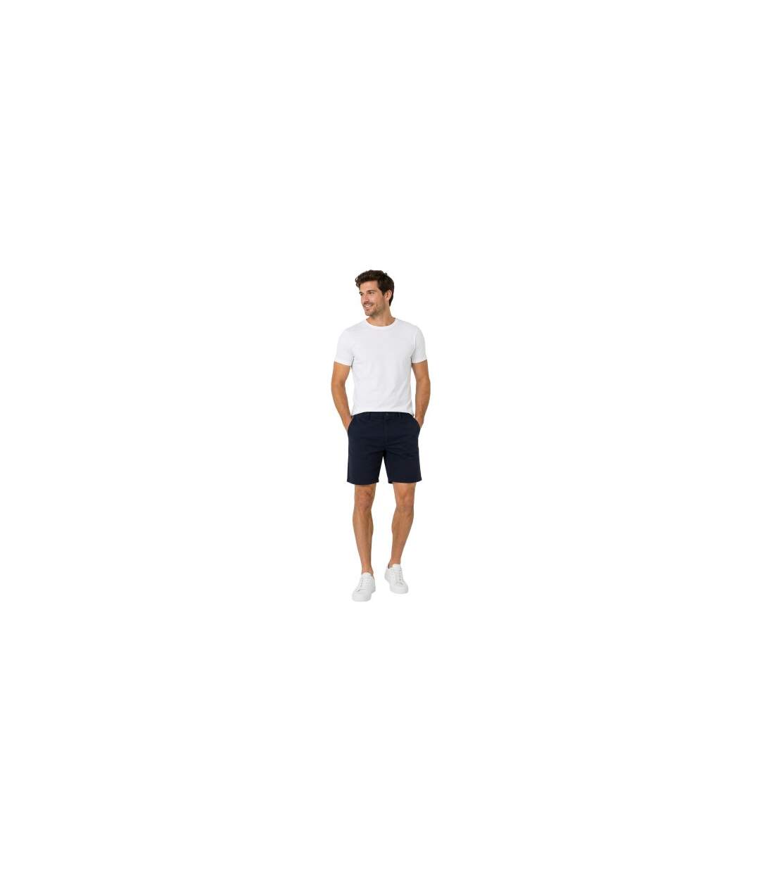 Mens Relaxed Fit Chino Shorts Blue Gant-1
