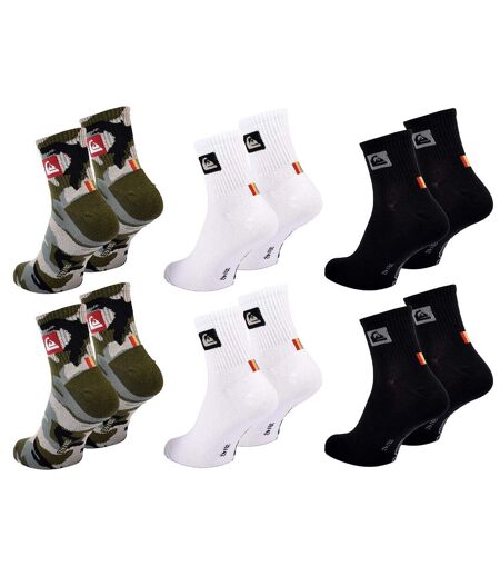 Chaussettes QUIKSILVER QUARTER 6 Pcs 0443
