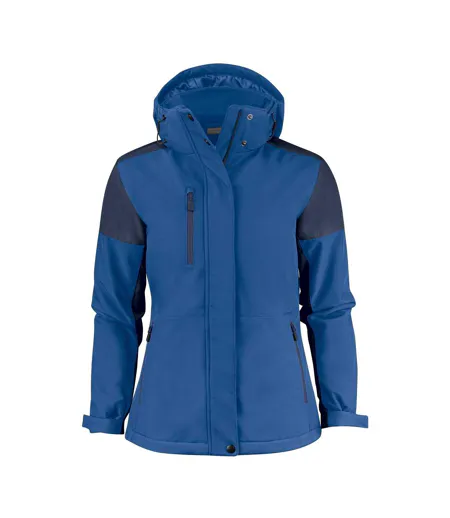 Doudoune Softshell Femme Cobalt Bleu Marine Printer