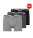 Lot De 3  Boxers Homme Noir Anthracite Gris Boss-1