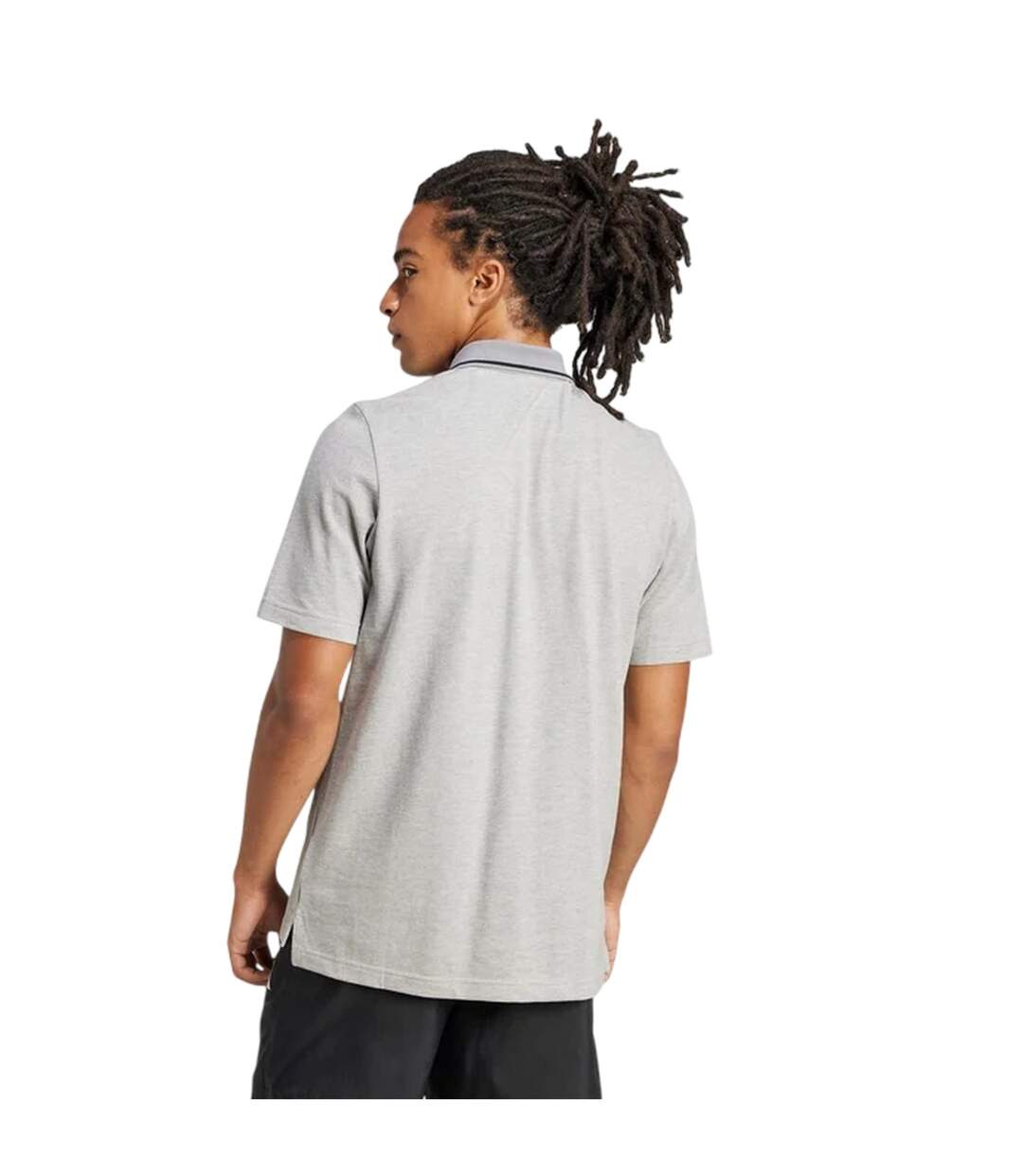 Polo Motif/style 3 Rayures Essentials Homme Gris Adidas-2