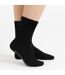 Ladies Extra Wide Winter Bed Socks with Grips | Non Slip Thermal Sleep Socks-5