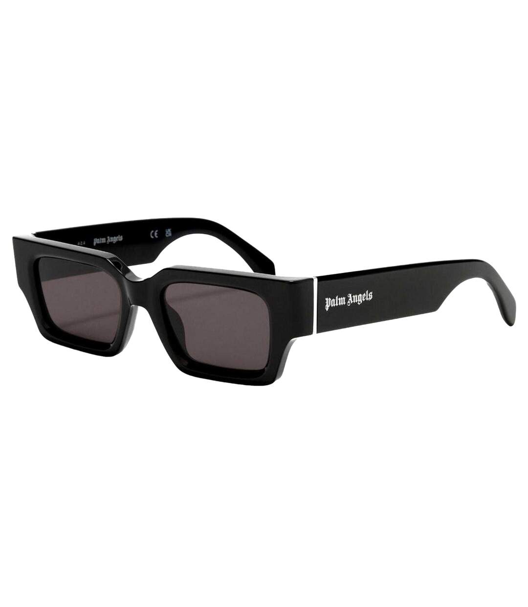 Lunettes De Soleil Motif/style Rectangle Hyde Homme Taille Unique Noir Gris Foncé Palm Angels-1