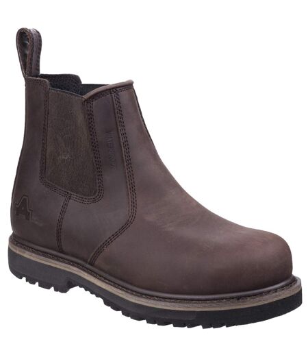 Amblers Mens AS231 Leather Dealer Boot (Brown) - UTFS5912