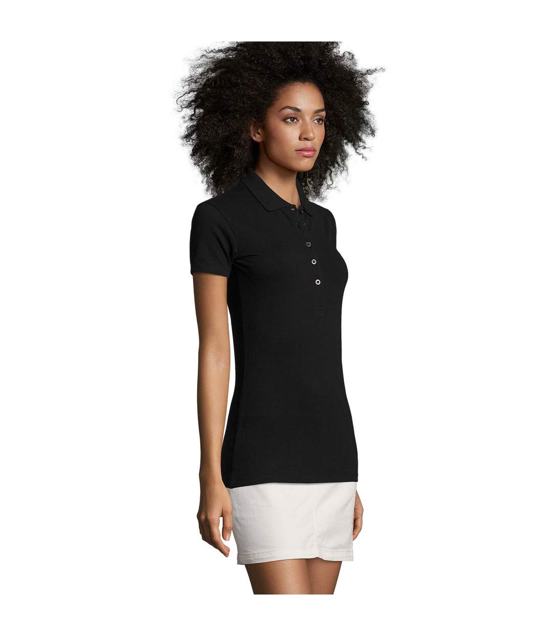 Polo Phoenix Femme Noir SOLS-3